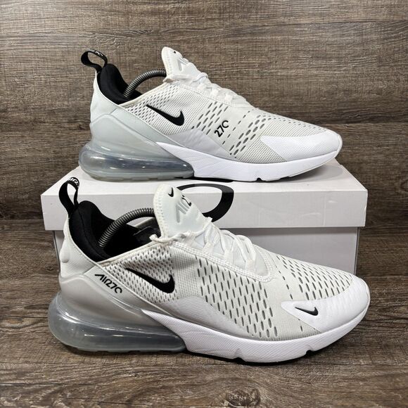 Nike Other - Nike Air Max 270 Shoes Men's 11.5 White Black Running Mesh Sneakers AH8050-100
